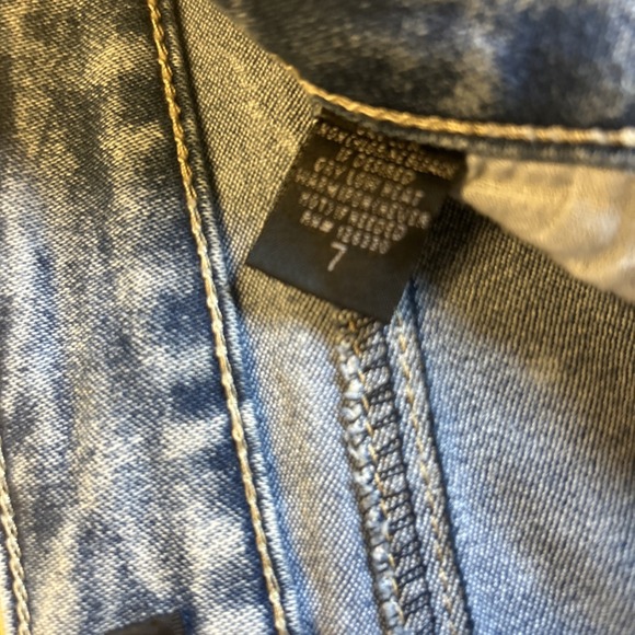 Thrill Apparel Distressed Skinny Jeans American Flag USA Women's Sz Y Grunge Y2K - Picture 6 of 11